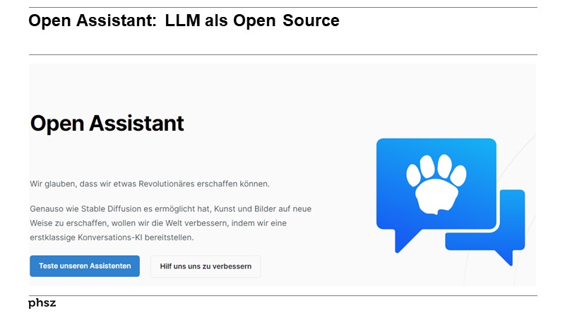 Open Assistant: LLM als Open Source