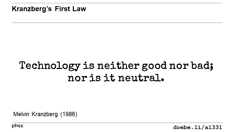 Kranzberg’s First Law 