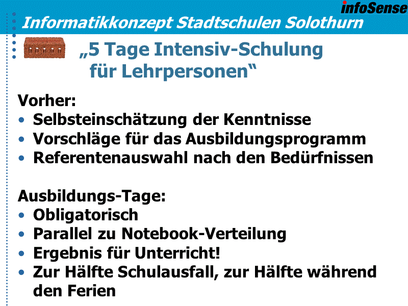 „5 Tage Intensiv-Schulung  für Lehrpersonen“