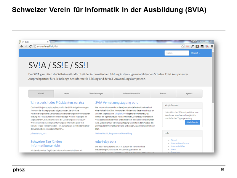 Schweizer Verein für Informatik in der Ausbildung (SVIA)