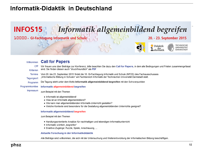 Informatik-Didaktik in Deutschland