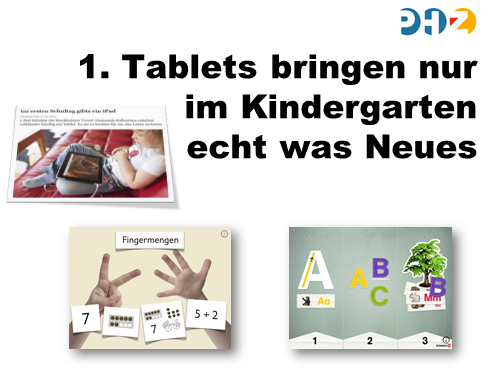 1. These: Tablets bringen nur im Kindergarten echt was Neues