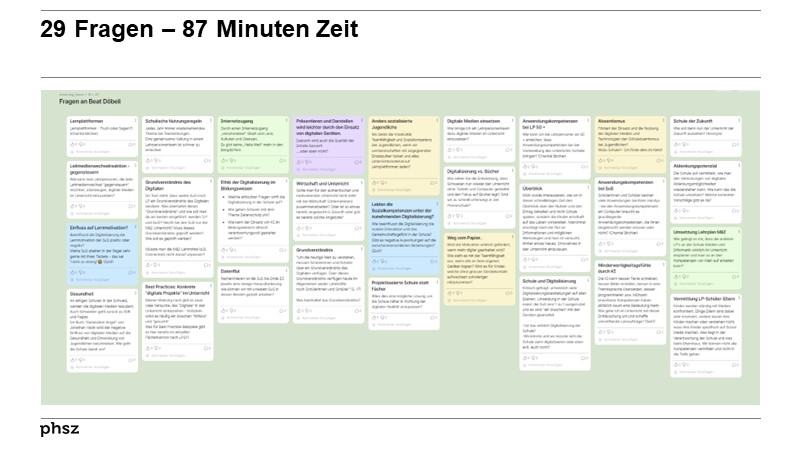 29 Fragen – 87 Minuten Zeit