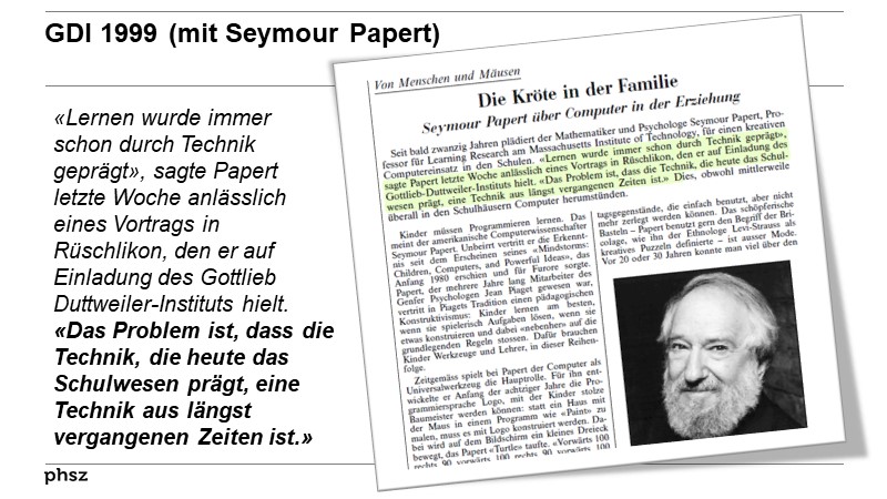 GDI 1999 (mit Seymour Papert)