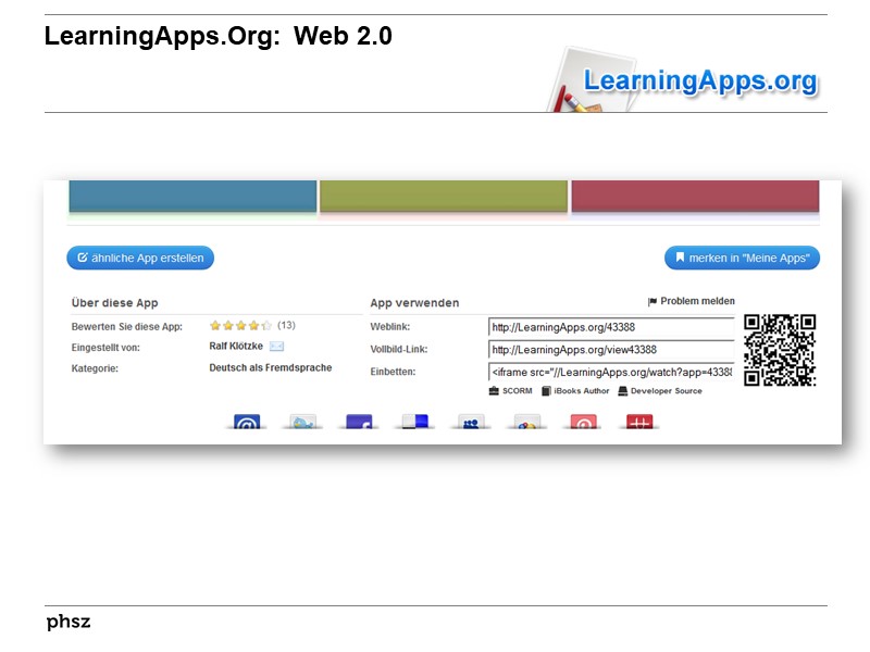 LearningApps.org: Web 2.0