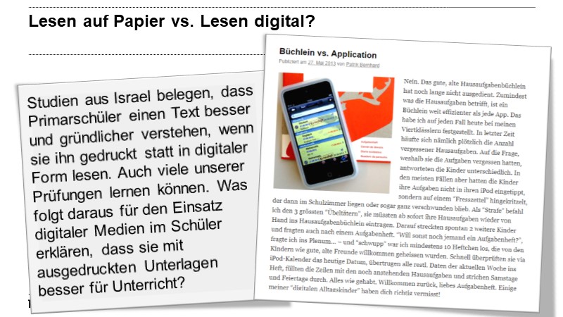 Lesen auf Papier vs. Lesen digital?