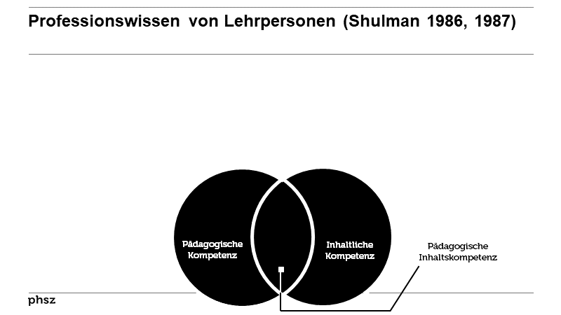 Professionswissen von Lehrpersonen (Shulman 1986, 1987)