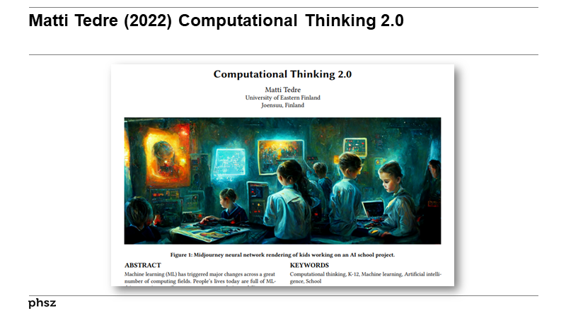 Matti Tedre (2022) Computational Thinking 2.0