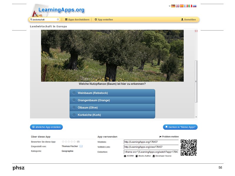 Konkreter Vorschlag II: Learning Apps