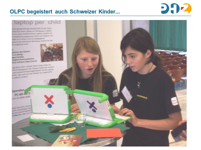 OLPC begeistert auch Schweizer Kinder...