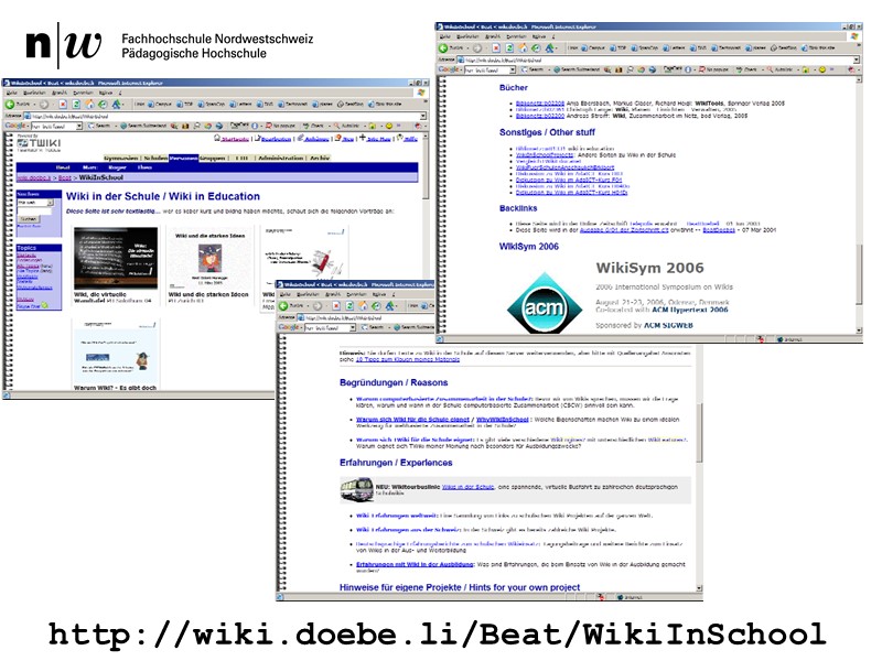 Hinweis auf http://wiki.doebe.li/Beat/WikiInSchool